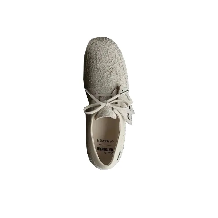 Haven x Clarks Slip Resistant Low Top Casual Shoes Men's White-2