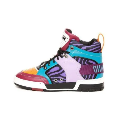 MOSCHINO Skateboard Shoes Men High-Top Multicolor