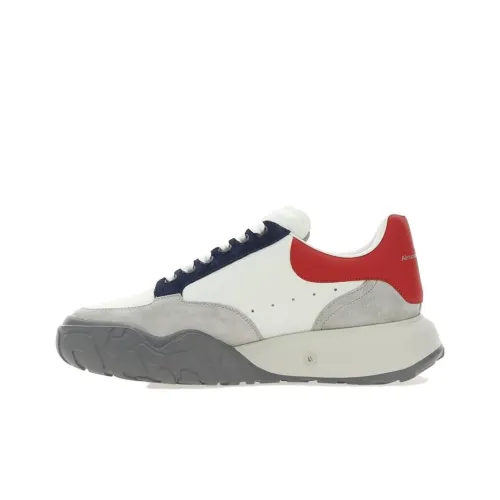 Alexander McQueen Court Trainer Casual Shoes Men Low-Top White/Gray/Red