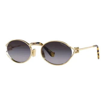 MIU MIU Oval Frame Sunglasses