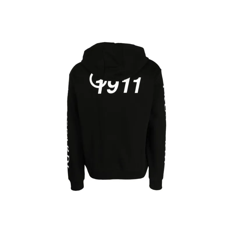 TRUSSARDI Logo-print Cotton Hoodie-1