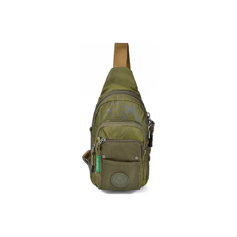 Volunteer Oxford Sling Bags Crossbody Bags Regular Men's Army Green/Black/Gray Green-1