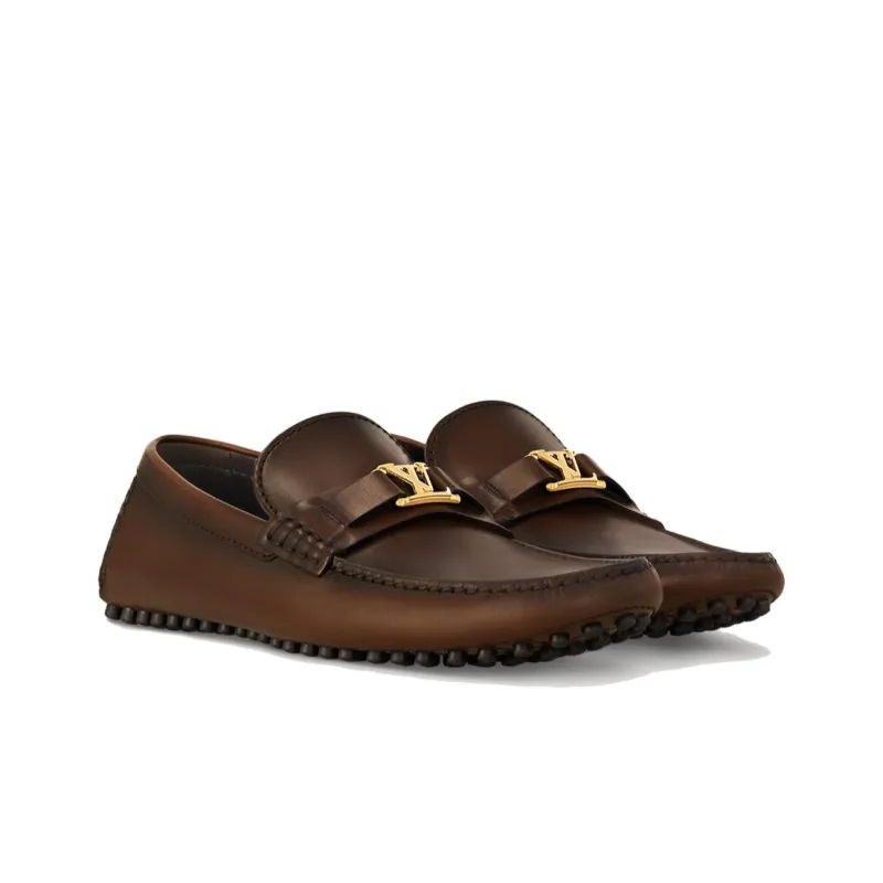 LOUIS VUITTON Hockenheim Beanie Shoes Men's Brown-2