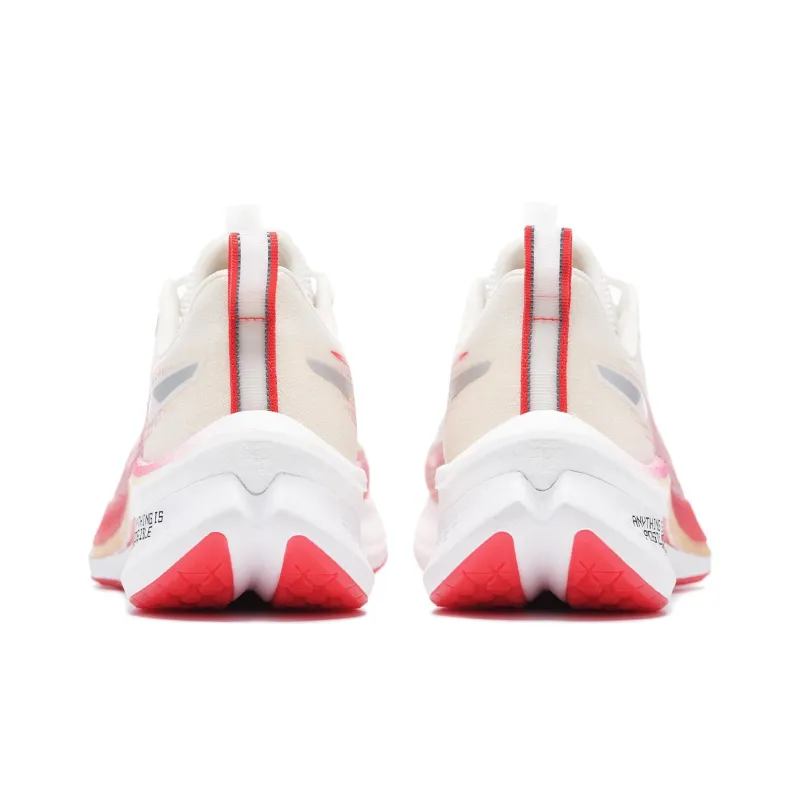 LiNing Red Hare 7 Pro Cushioning, Slip Resistant, And Abrasion Resistant Low Top Running Shoes Men's White Red-4