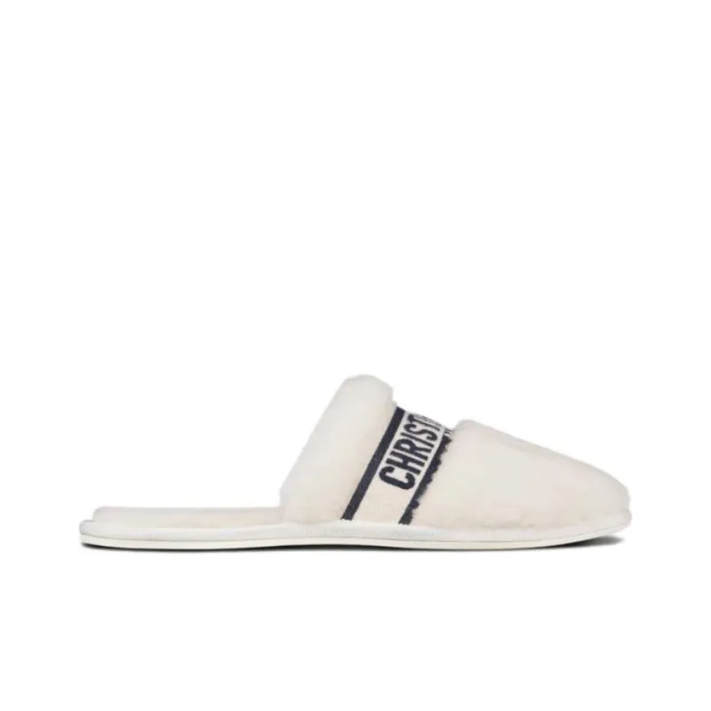 DIOR Chez Moi Casual Single Shoes Women's White Black-1