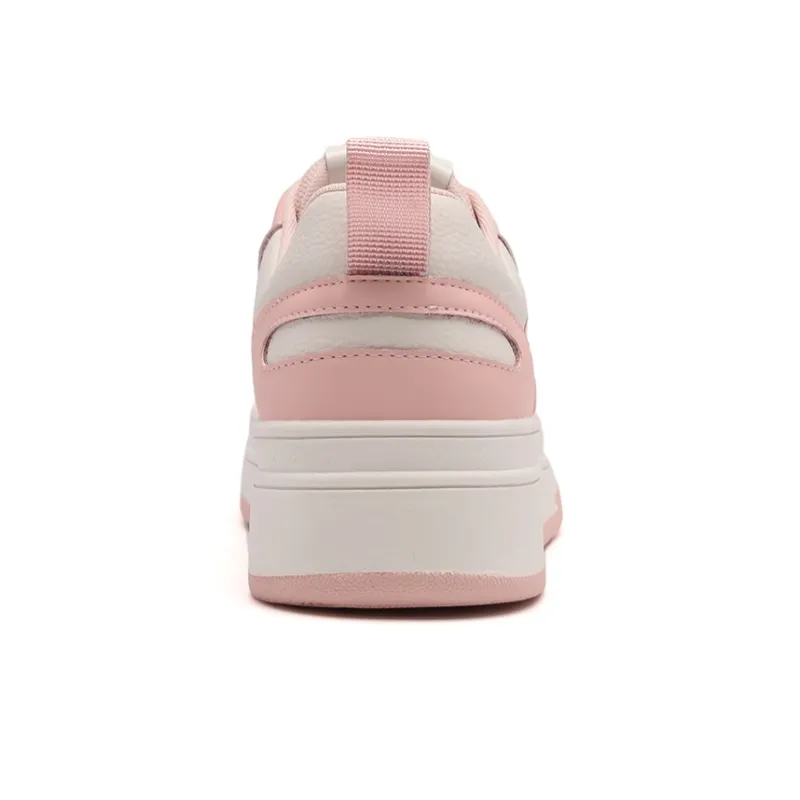 EBLAN Cushioning Wear Resistant Low Top Skateboard Shoes Women's Pink-3
