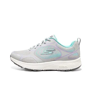 Skechers Go Run Consistent Cushioning Wear Resistant Low Top Casual Running Shoes Women's Gray Blue