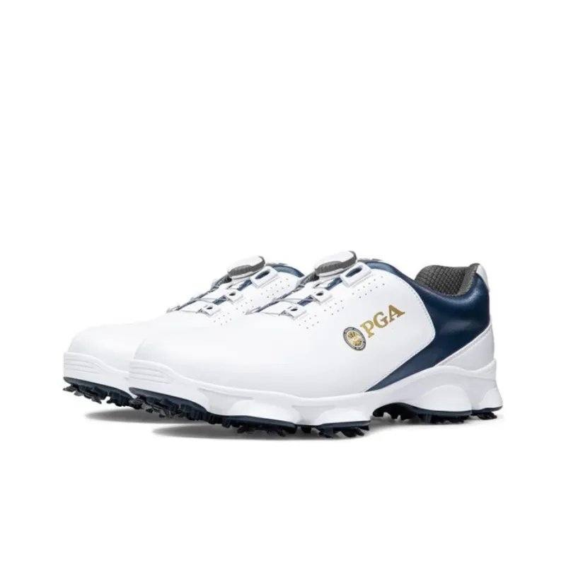 PGA Shock Absorbers With Slip Resistant Features Low Top Golf Shoes Men's Blue White-1