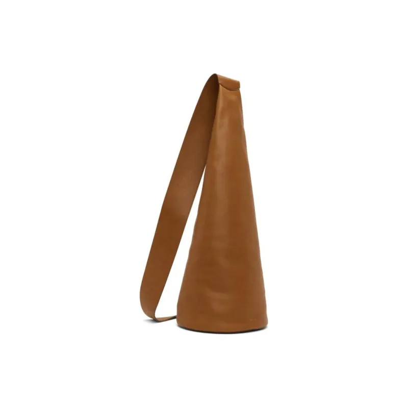 THE ROW Cow Leather Handbag Shoulder Bag Women's Brown-1