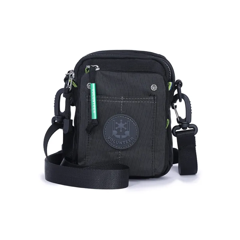 Volunteer Oxford Shoulder Bag Crossbody Bag Small Size Men's Black/Gray Green/Army Green-0