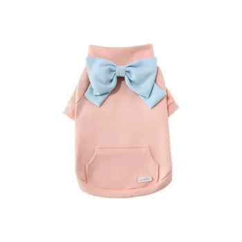 UFBemo Pet Costume, Bowknot Sweatshirt Pink