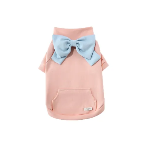 UFBemo Pet Costume, Bowknot Sweatshirt Pink
