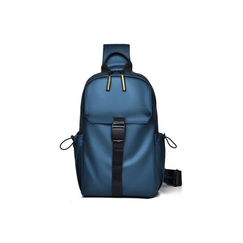 Slazenger Nylon Shoulder Bag Crossbody Bag Fanny Pack Sling Bag Regular Unisex Black/Gray/Blue-8