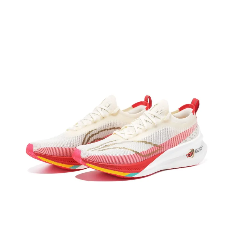 LiNing Feidian 3 Elite Low Top Casual Running Shoes Unisex White Red Year Of The Dragon Limited Edition-1