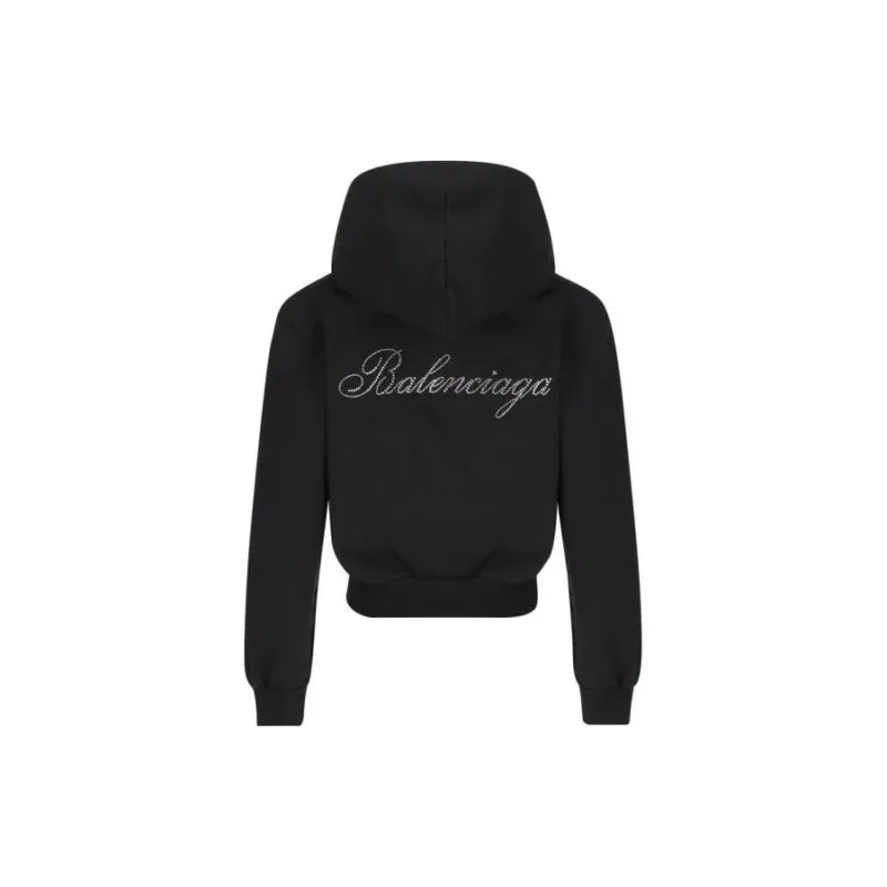 Balenciaga Logo-appliqué Cropped Jacket-1