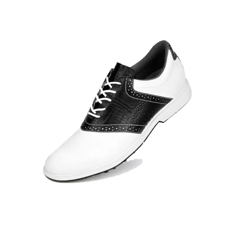 PGA Wear-Resistant Slip-Resistant Low-Top Golf Shoes Men's White Black-1