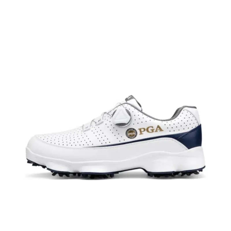 PGA Cushioning, Wear Resistant Low Top Golf Shoes Men's White-0