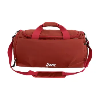 PULUWIRR Oxford Sports Training Shoulder Bag Travel Bag Large Size Unisex Black/Burgundy/Dark Gray