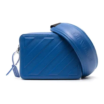OFF-WHITE Diag Calfskin Shoulder Bag Crossbody Bag Regular Men's Blue
