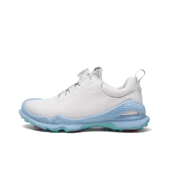 Xceo1996 Chip Falcon Anti-Slip Wear-Resistant Low-Top Golf Shoes Unisex White Blue
