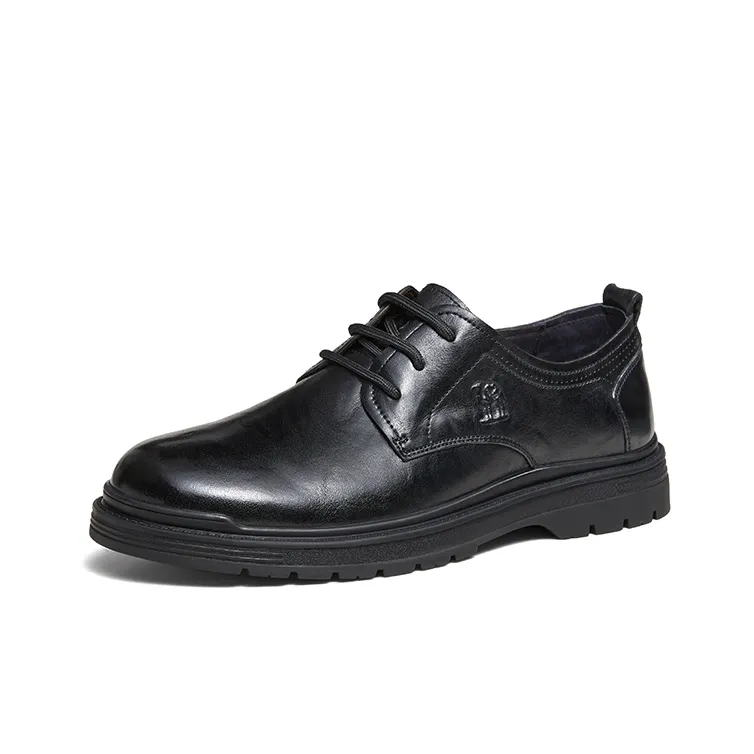 CAMEL Dress Shoes Men Low Top Khaki/Black-6