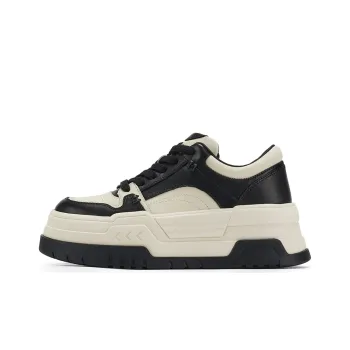 GG CC Cushioned Wear Resistant Slip Resistant Low Top Platform Height Increasing Casual Skateboard Shoes Women's Black