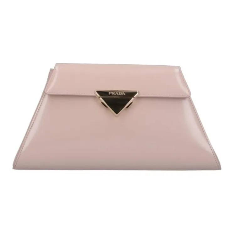 PRADA Leather Shoulder Bag, Crossbody Bag, Handbag Medium Size Women's Pink-0