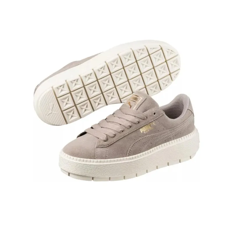 PUMA Platform Trace Low Tops Casual Skateboarding Shoes Green Women's-4