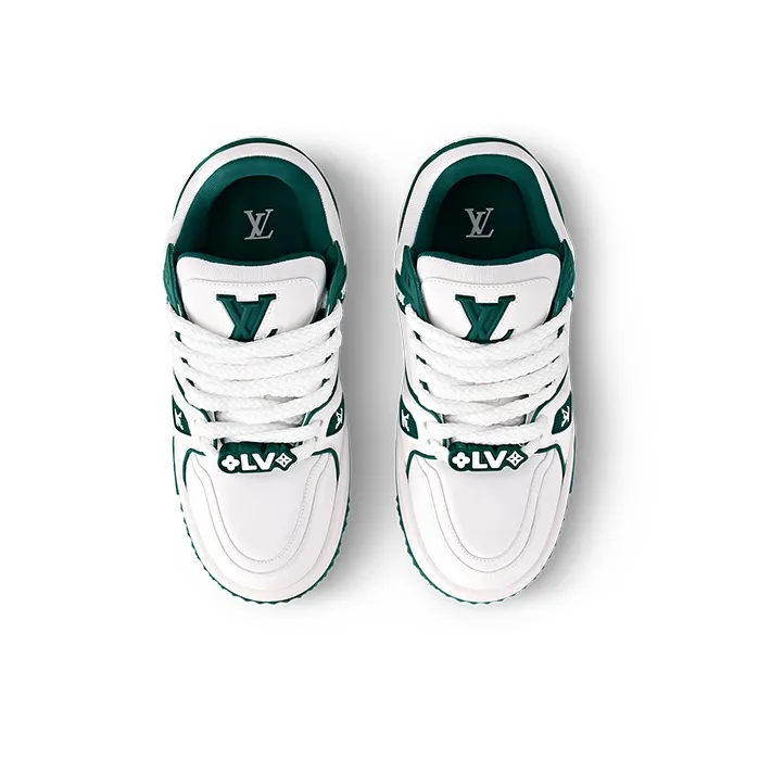 LOUIS VUITTON LV Trainer Maxi Sneaker White Green-2