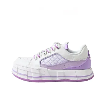 FARMER BOB Sandwich Biscuit Series Skateboard Shoes Unisex Low Top Taro Paste Bobo Purple