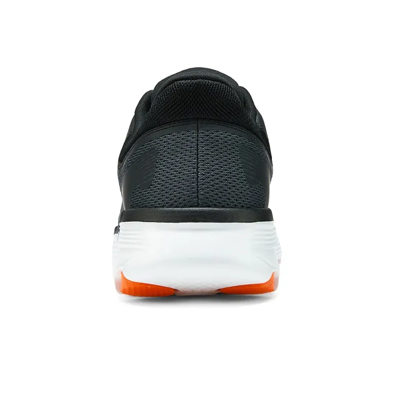 Skechers Cushioning Wear Resistant Low Top Casual Running Shoes Men's Gray Orange-4