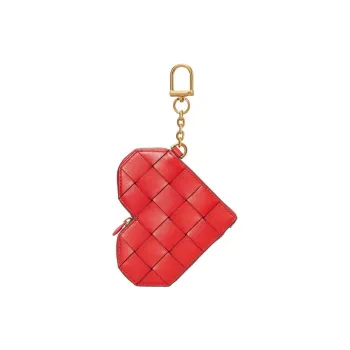 TORY BURCH Kira Leather Keychain Bag Accessory Women's Red