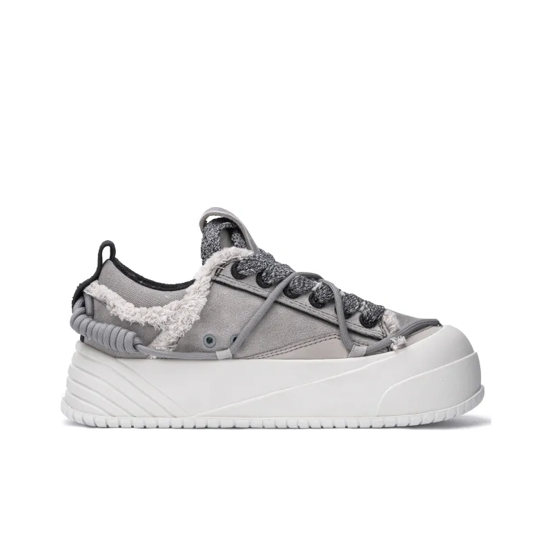 ON MAX Paper Airplane Series Skateboard Shoes Unisex Low Top Gray-2