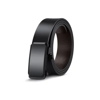 AUGTARLION Business Minimalist Style Casual Men's Dress Pants With Durable Belt Leather Belts Men's Black 3.5cm