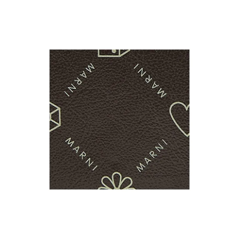 MARNI Cow Leather Wallet Unisex Brown-8