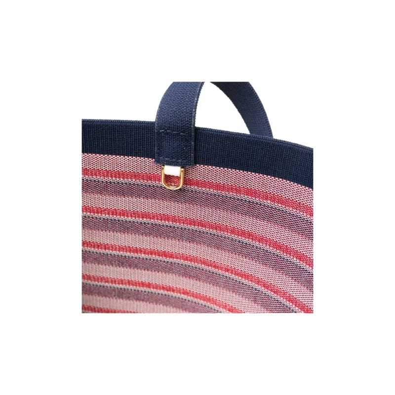 MARNI Polyester Tote Bag, Shopping Bag, Handbag Men's Red & White & Blue-3