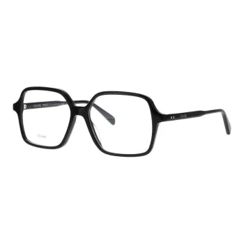 CELINE Acetate Irregular Shape Eyeglass Frames Unisex Black