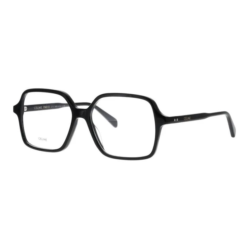 CELINE Acetate Irregular Shape Eyeglass Frames Unisex Black-0