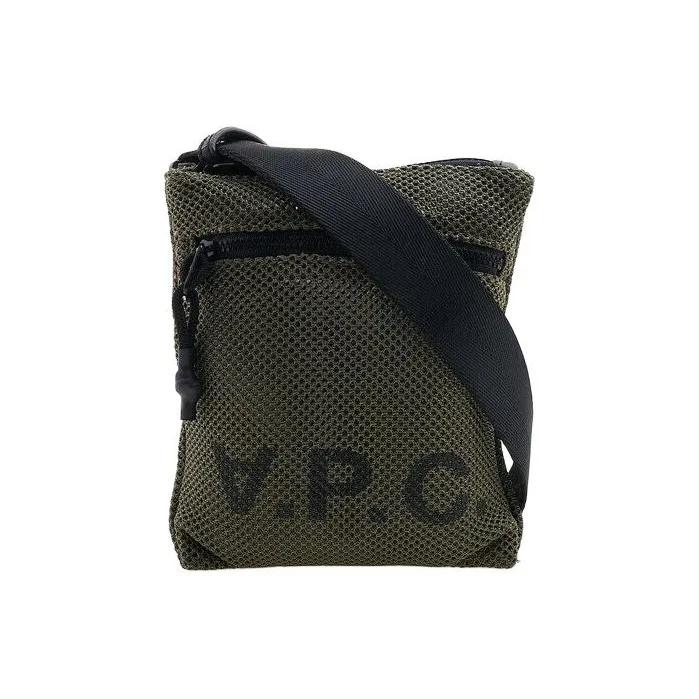 A.P.C Polyester Crossbody Bag, Shoulder Bag Unisex Green-0