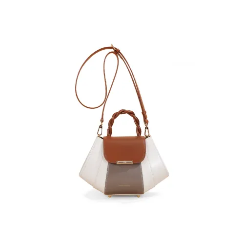 TOMATO&POTATO Cow Leather Shoulder Bag Regular Women's Ecru/Brown