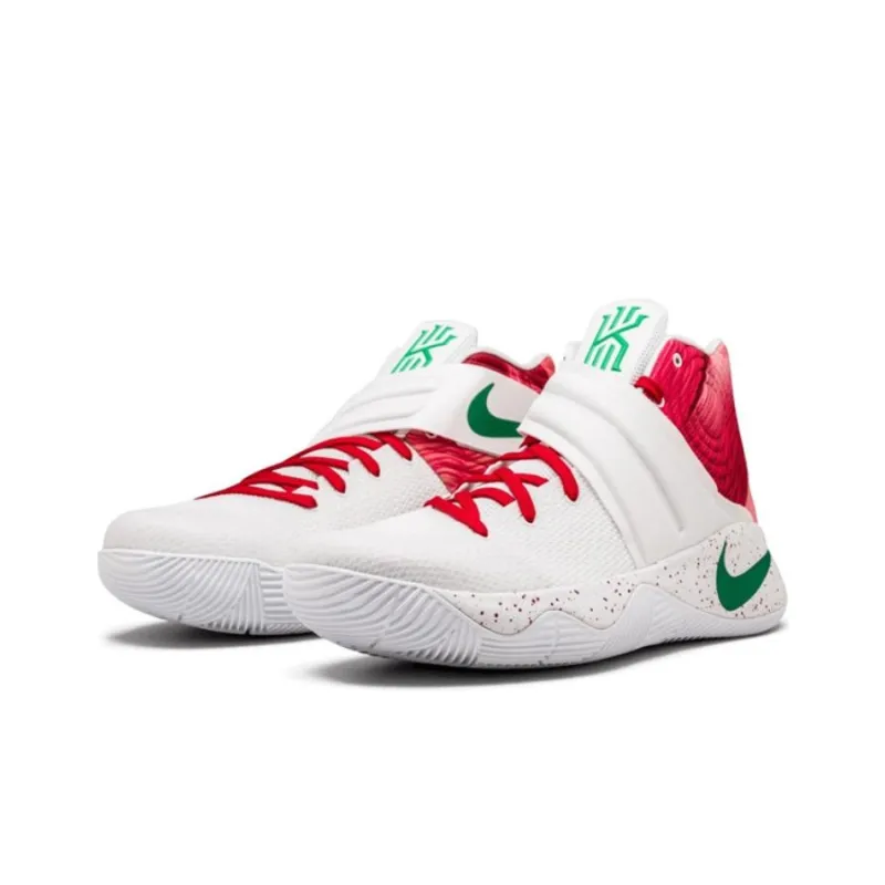 Nike Kyrie 2 Ky Rispy Kreme Cushioning Coverage Support Mid Top Performance Basketball Shoes Men's White Pink-3