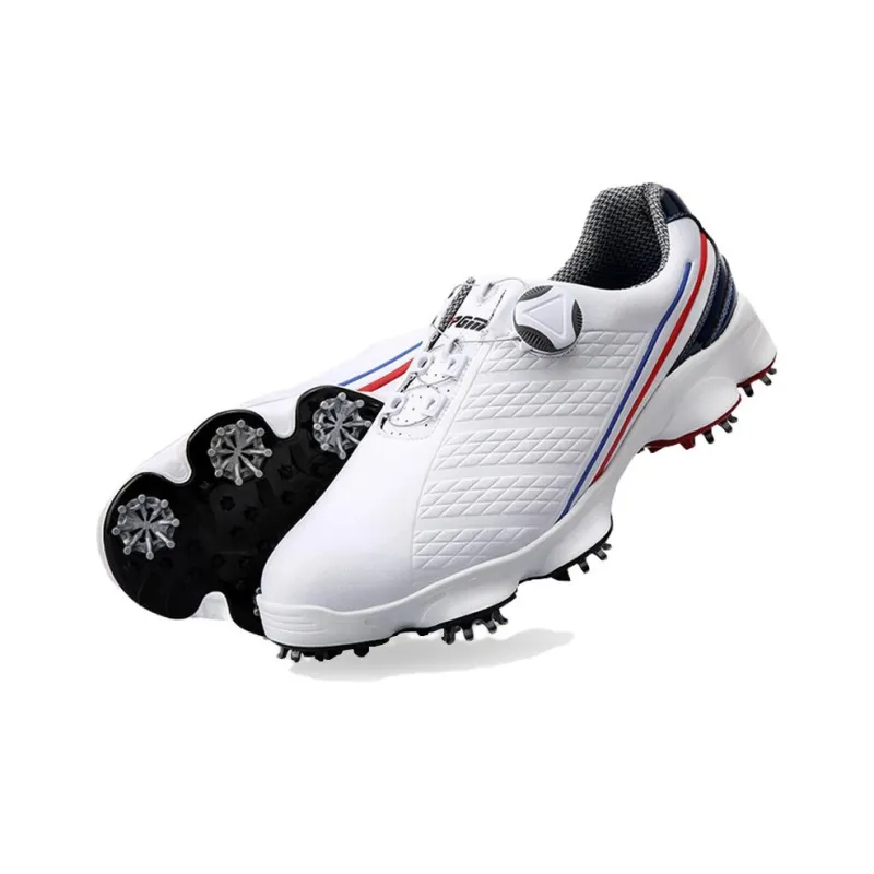 PGM Anti Slip Wear Resistant Golf Shoes Men's White-2