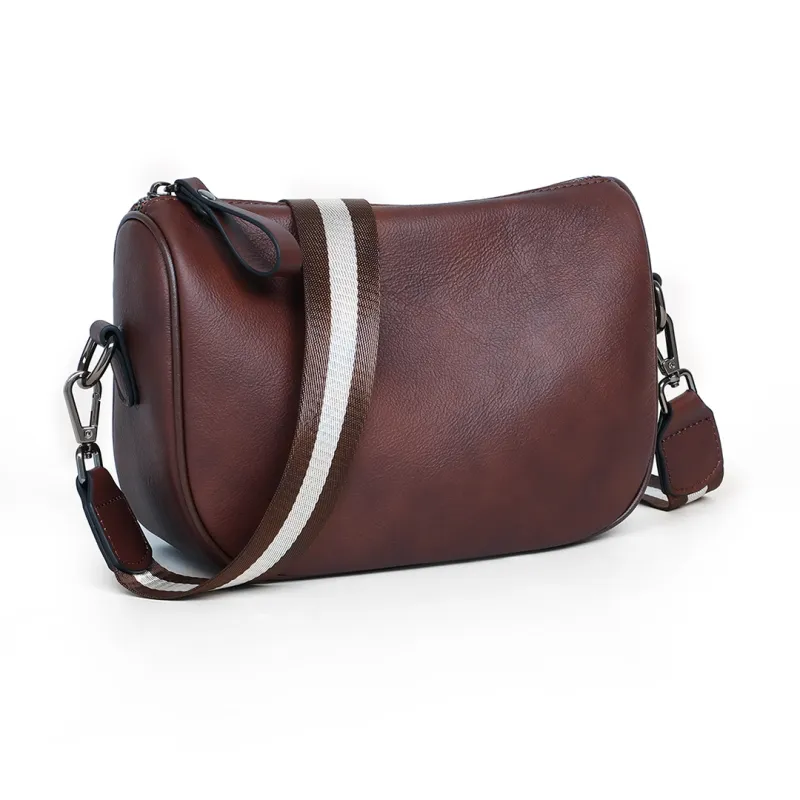 COMELY Cow Leather Pillow Bag Shoulder Bag Regular Women's Vintage Brown-4