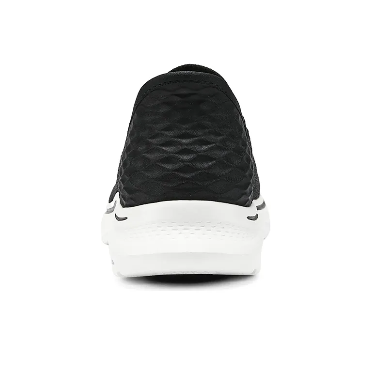 Skechers GO WALK 7 Cushioning Anti Slip And Wear Resistant Rebound Low Top Casual Running Shoes Women's Black White-4