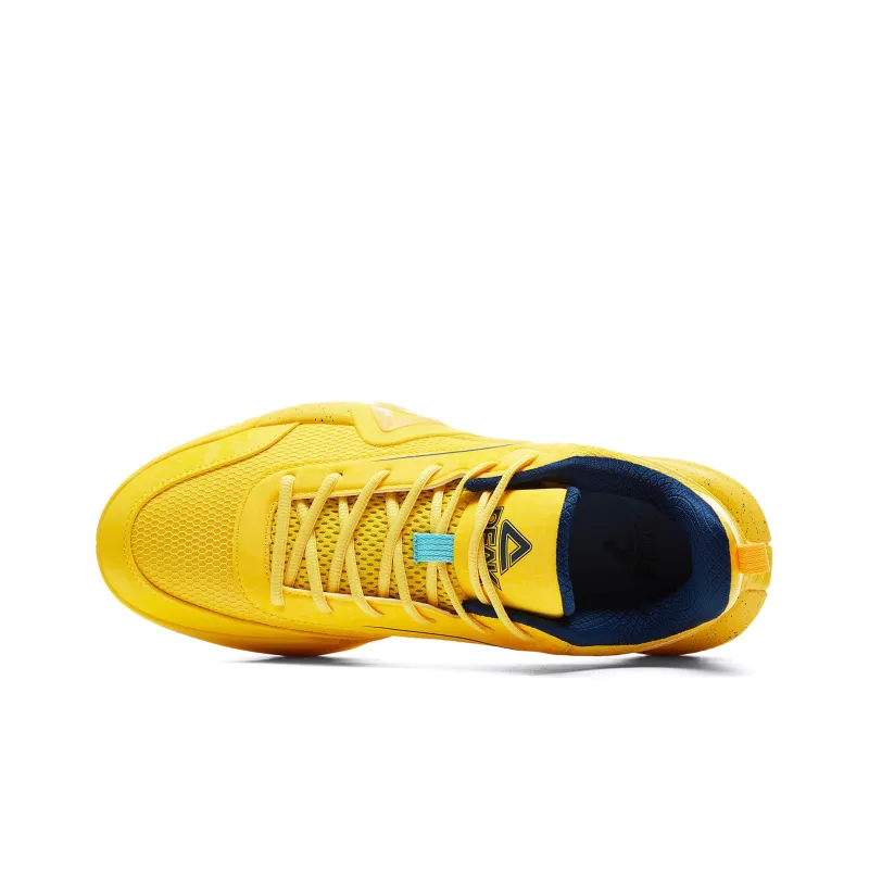 PEAK Sharp Marks Basketball Shoes Men Low Top Yellow-3