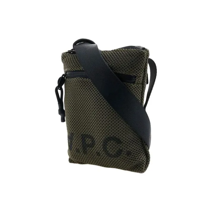 A.P.C Polyester Crossbody Bag, Shoulder Bag Unisex Green-1