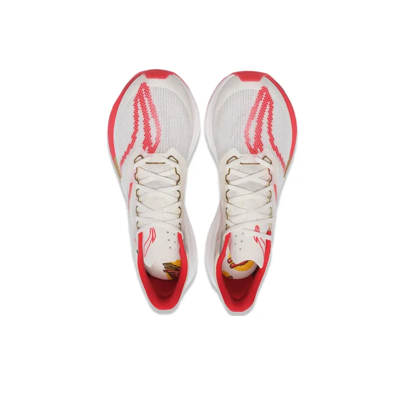 LiNing Feidian 3 Challenger Breathable Low Top Running Shoes Men's White Red Year Of The Dragon Limited Edition-3