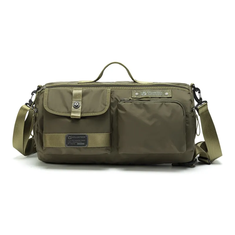 Volunteer Oxford Handbags Travel Bags Large Size Men's Black/Army Green/Gray/Coffee-8