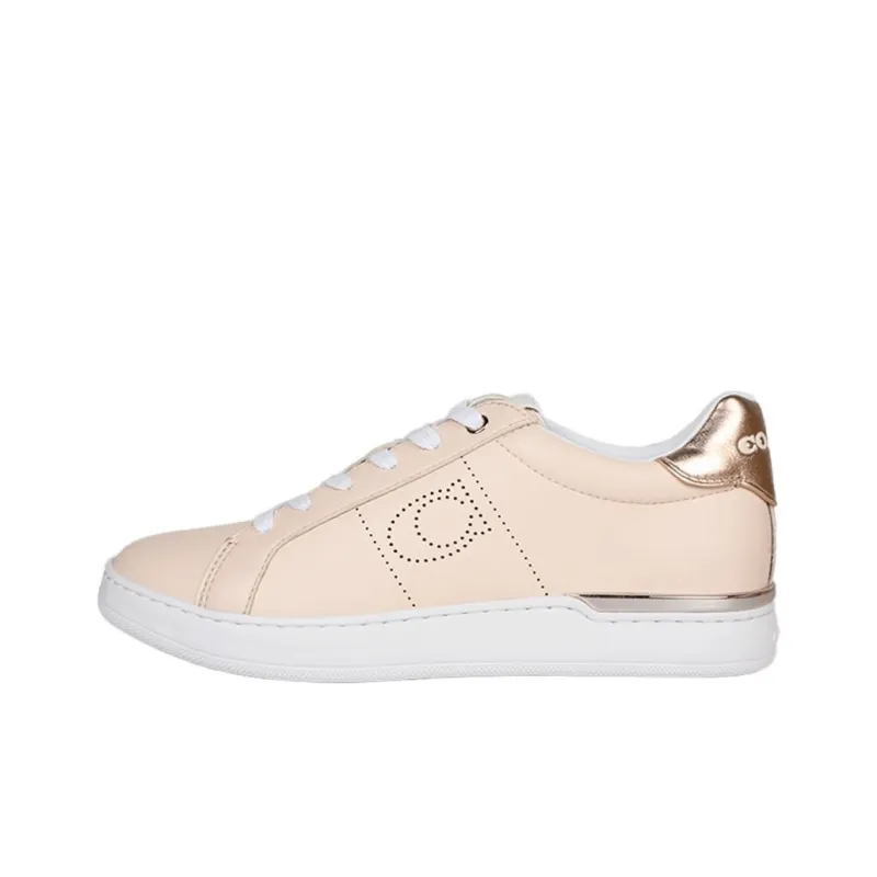 COACH Low Top Stylish Skateboarding Shoes Women's Pink-0