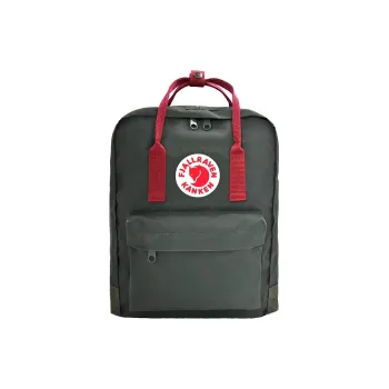 Fjallraven Kanken Vinylon Handbag Backpack Regular Unisex Forest Green Bull Red Multicolor